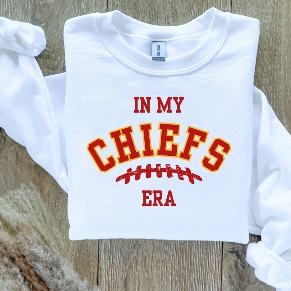 In My Chiefs Era Custom Taylor Swift Sweatshirt Sweater Handcrafted